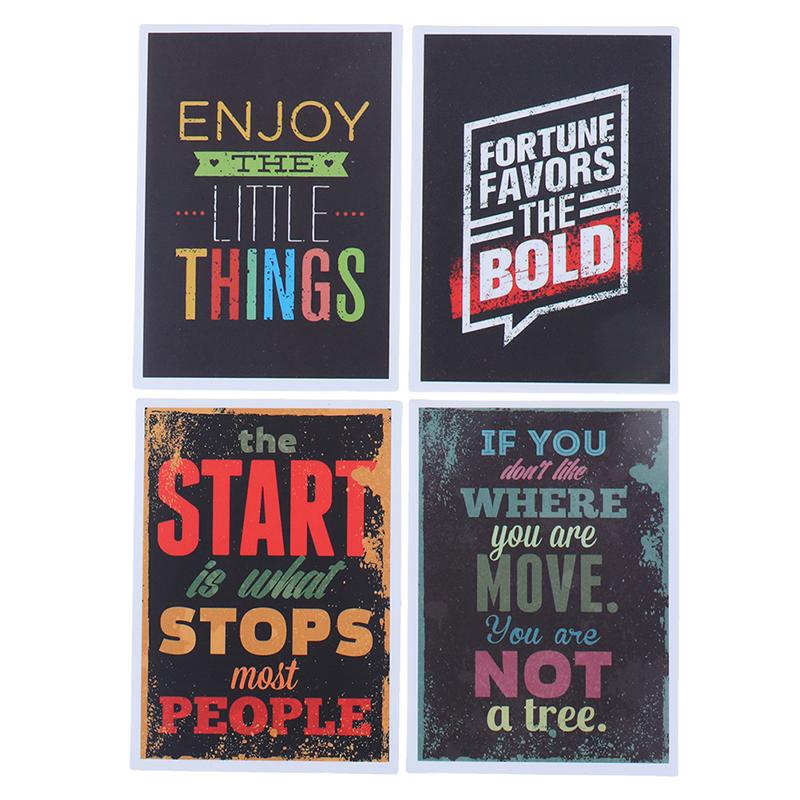 25Pcs Motivational Life Quotes Diary Stickers Skateboard Laptop Luggage Decals