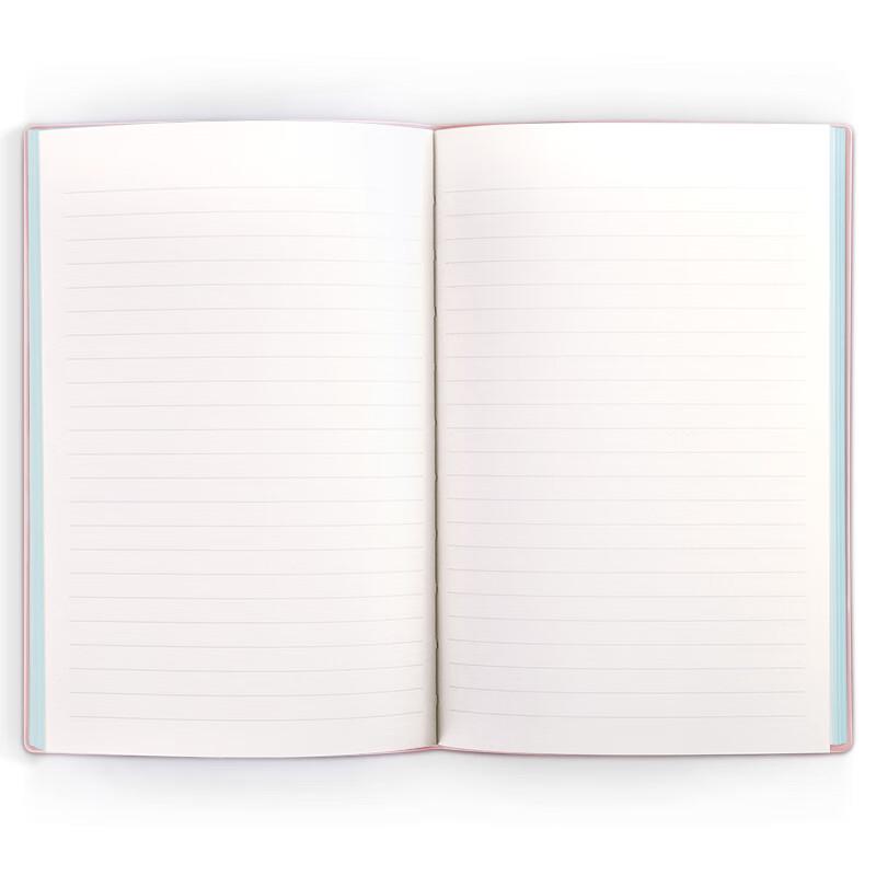 Deli A5 Soft Leather-Feel Notebook, 96 Sheets