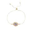 Copper Pull-Adjustable Evil Eye Bracelet - Color-Preserving, Simple & Fashionable for Women In Southeast Asia