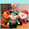 Christmas Animal Plush Toy Santa Reindeer Snowman For Kids Holiday Gift