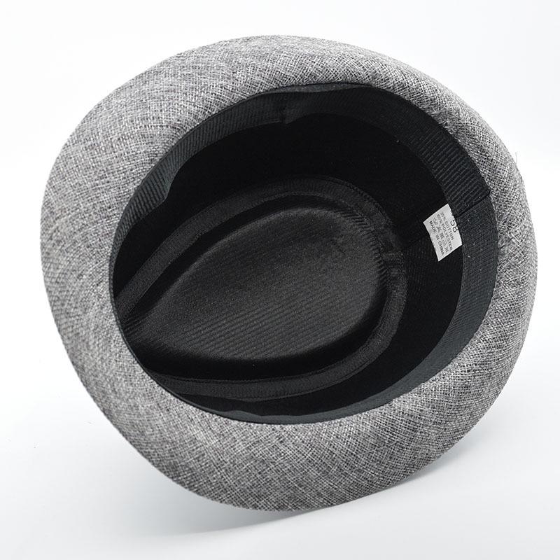 British Style Linen Fedora: Cross-border Gift for Middle-aged and Elderly; Outdoor Sun Protection Panama Performance Hat.