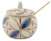 Dutch Kyo-yaki/Kiyomizu-yaki Hand-painted Salt Container with Cloisonné TG-011D