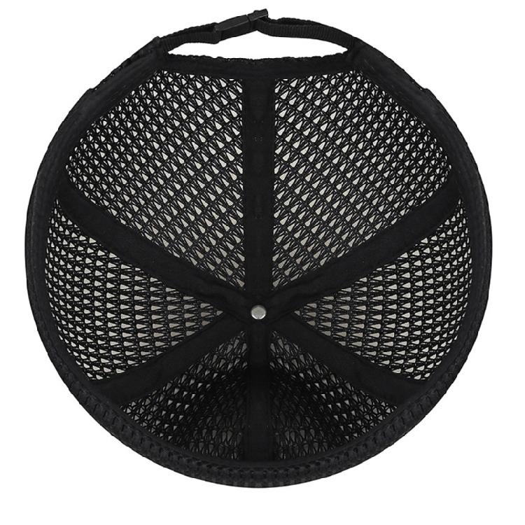 Atmungsaktive Mesh-Sonnenkappe mit verstellbarer Größe, schnelltrocknend, faltbare Docker-Kappe für Herren, für Freizeit und Outdoor-Aktivitäten