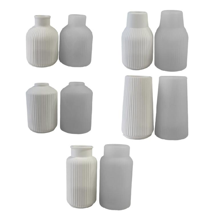 Elegant Designs Sturdy Silicone Molds for Vase Crafting Use with Resin Plaster or Concrete for Artistic Creation