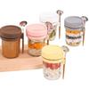 Glass Overnight Oats Jars Measurement Marks Yogurt Jar  For Cereal Yogurt Milk Fruit Salad
