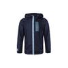 Casual Training Windbreaker Jacket With Hood Men Outerwear Navy-Blue EB7600