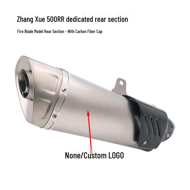 Zhangxue 500RR Modified Exhaust Pipe with Valve - Front and Tail Sections