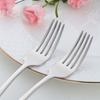 Buyer Star Dinner and Pasta Forks, Set of 6, 18.5cm, High-Quality Stainless Steel, Mirror Finish, Dishwasher Safe, Silver