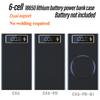 6 Cells 18650 DIY Power Bank Case Kit Detachable No Soldering 22.5W Fast Charge Mobile Power Shell Wireless Charge No Battery