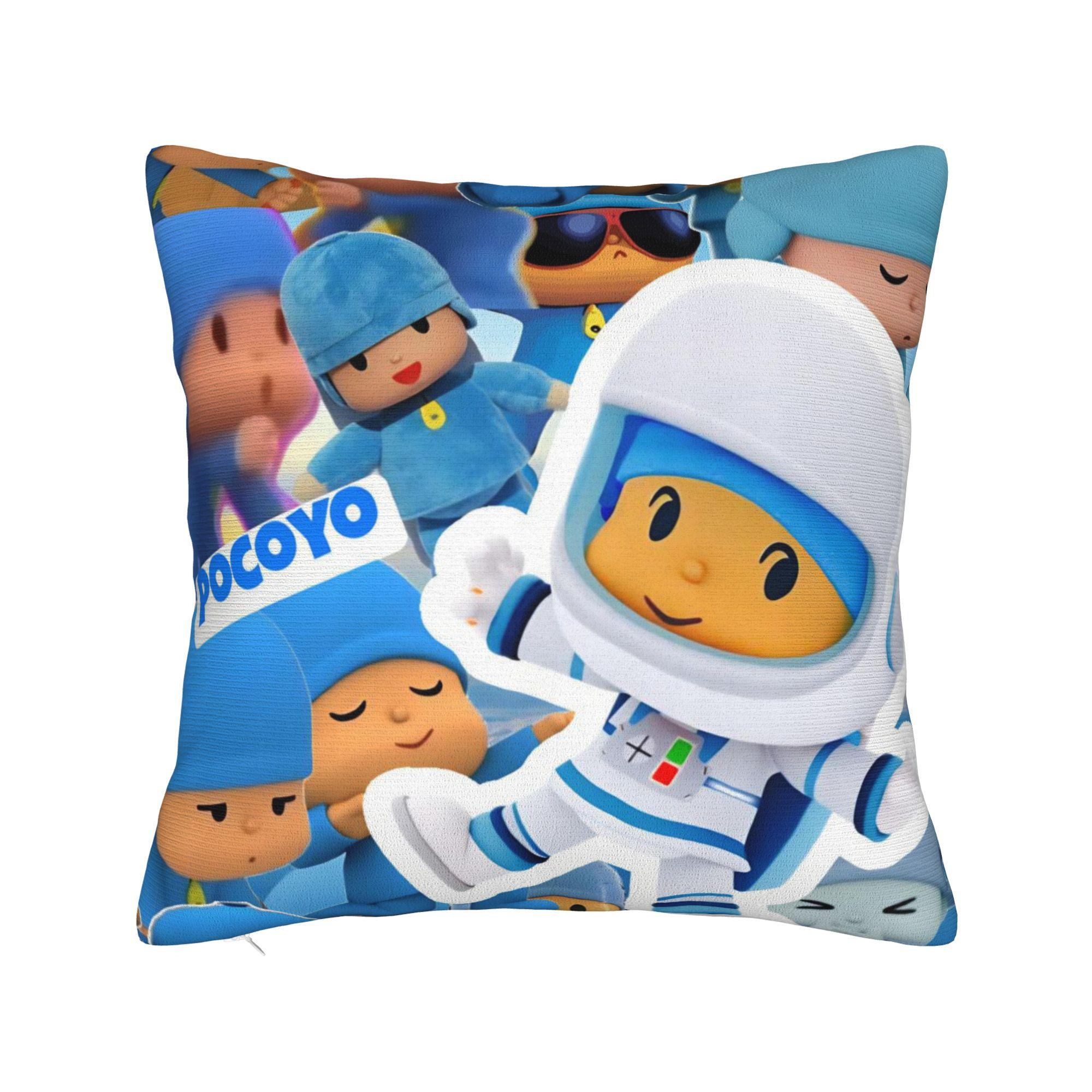 

Pocoyoes Cartoon Comdy Pillow Covers Merch Soft Cushion Cover Decor Pillow Case Cover Bed Multi Size 12x12Inch