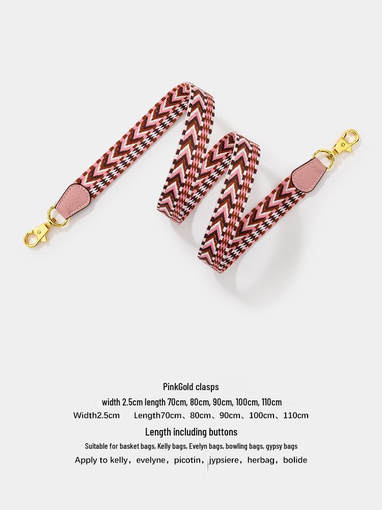 Fashion Cotton Webbing Strap for Kelly or Evelyn Crossbody Bags