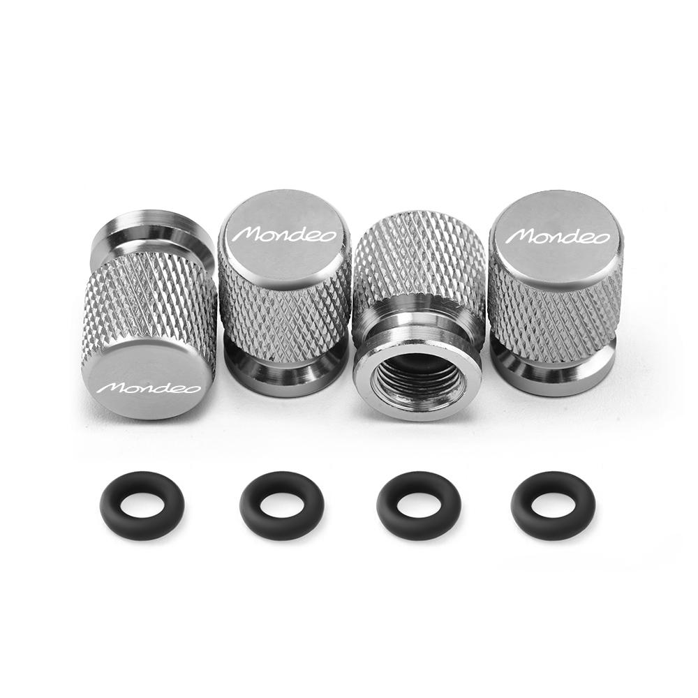 TQ013-4PCS Car Wheel Tire Valve Caps Tyre Stem Covers Airdust Waterproof For Ford Mondeo MK3 MK4 MK5 Accessories