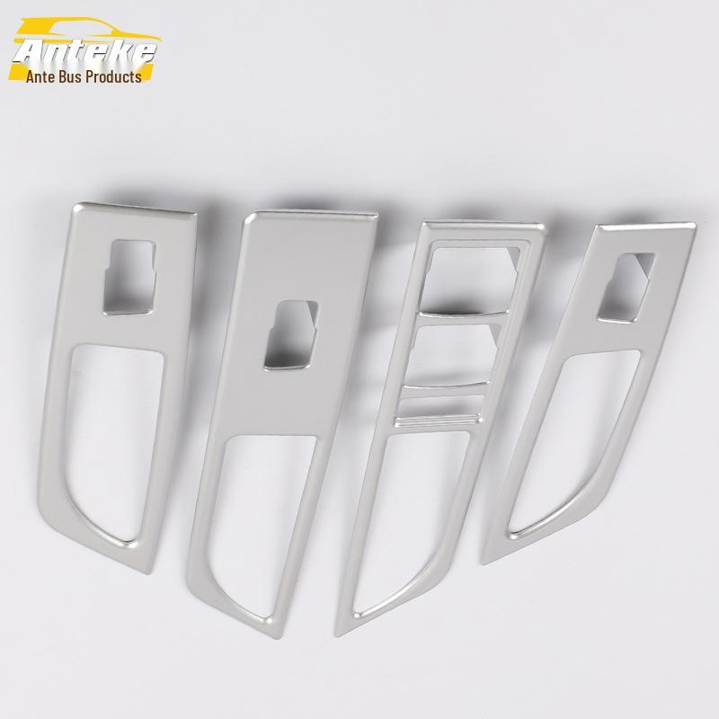Compatible Electroplated Glass Switch Trim for 15 Geely Global Hawk GX-9 Models - Car Door Window Armrest Button Cover
