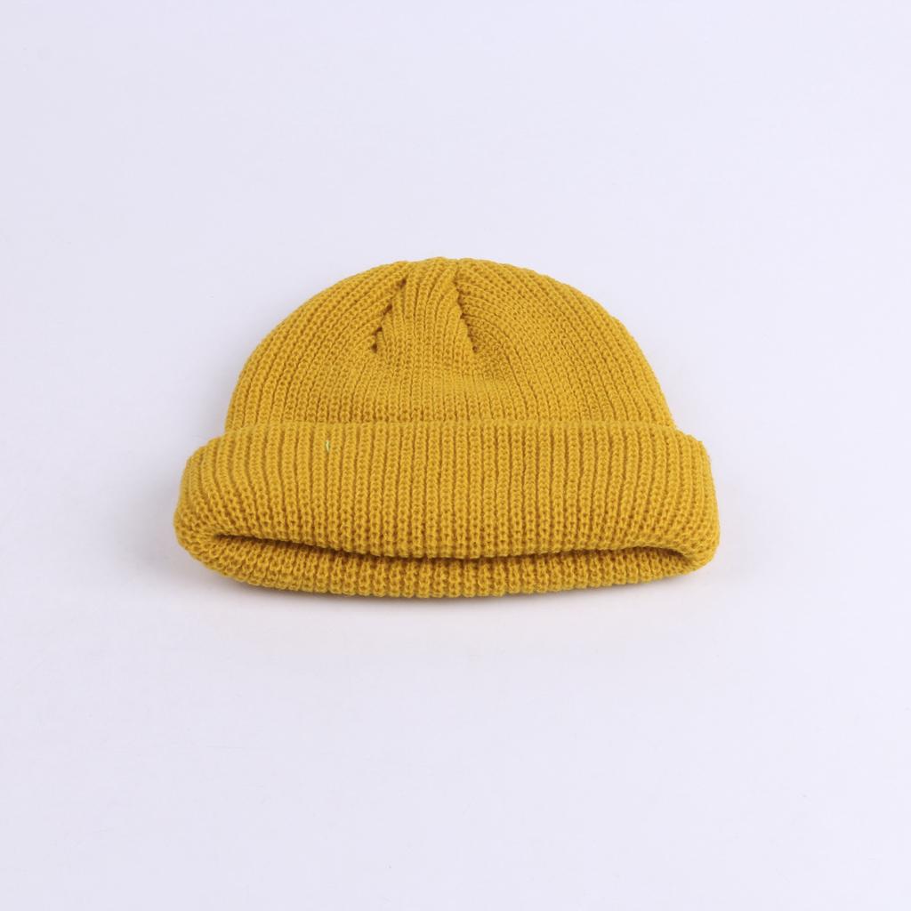 Cold Hat Men's Autumn and Winter New Wool Hat Street Fashion Landlord Hat Korean Short Knitted Melon Leather Hat European and American
