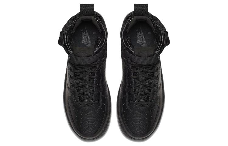 Nike Sf Air Force 1 Mid 'Triple Black' Gs AJ0424-003