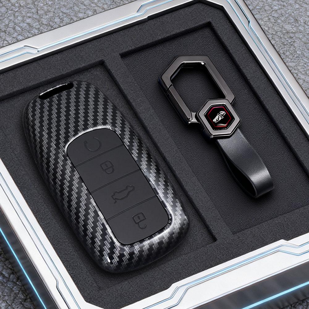 Abs Carbon Fiber Car Smart Key Case Cover For Chery Tiggo 8 Pro Tiggo 8Plus New 5 Plus 7Pro Chery Tiggo 7 Pro Max Omoda 5 C5