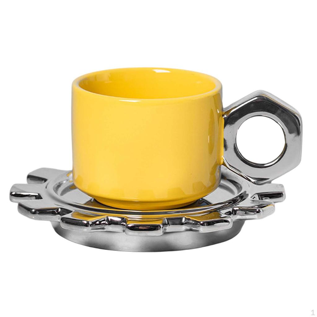 Keramiktasse mit Untersetzer Teetasse für Zuhause Geschenke