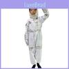 Fantasia de Astronauta Infantil Cosplay Macacão de Voo Espacial Unissex Roupa de Traje Espacial