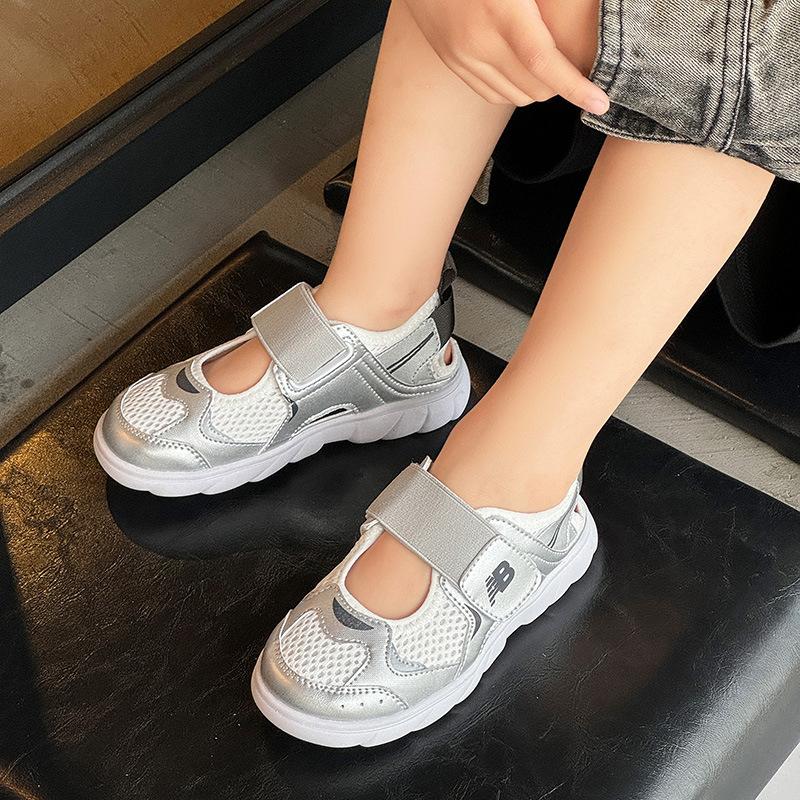 Children's Sandals 2025 Summer New Boys' Shoes Mesh Breathable Soft Sole Sports Bag Head Sandals Girls Summer