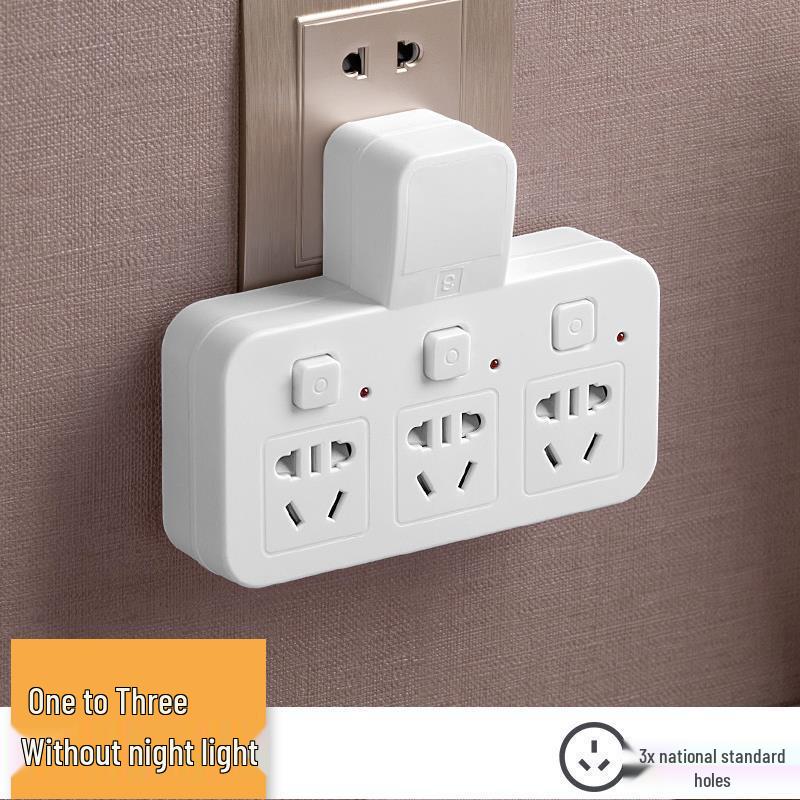 Wandmontierte Multifunktions-Steckdosenleiste mit Doppelsteckdosen