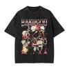 Street Trend Hip-Hop Retro T-Shirt MHA Anime Short Sleeve Cotton Unisex Harajuku Style