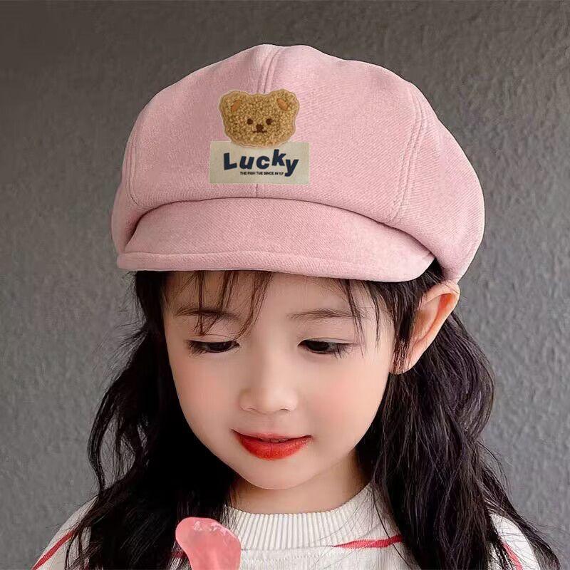Children's Fashionable Berets, Cute Baseball Caps for Girls Autumn and Winter