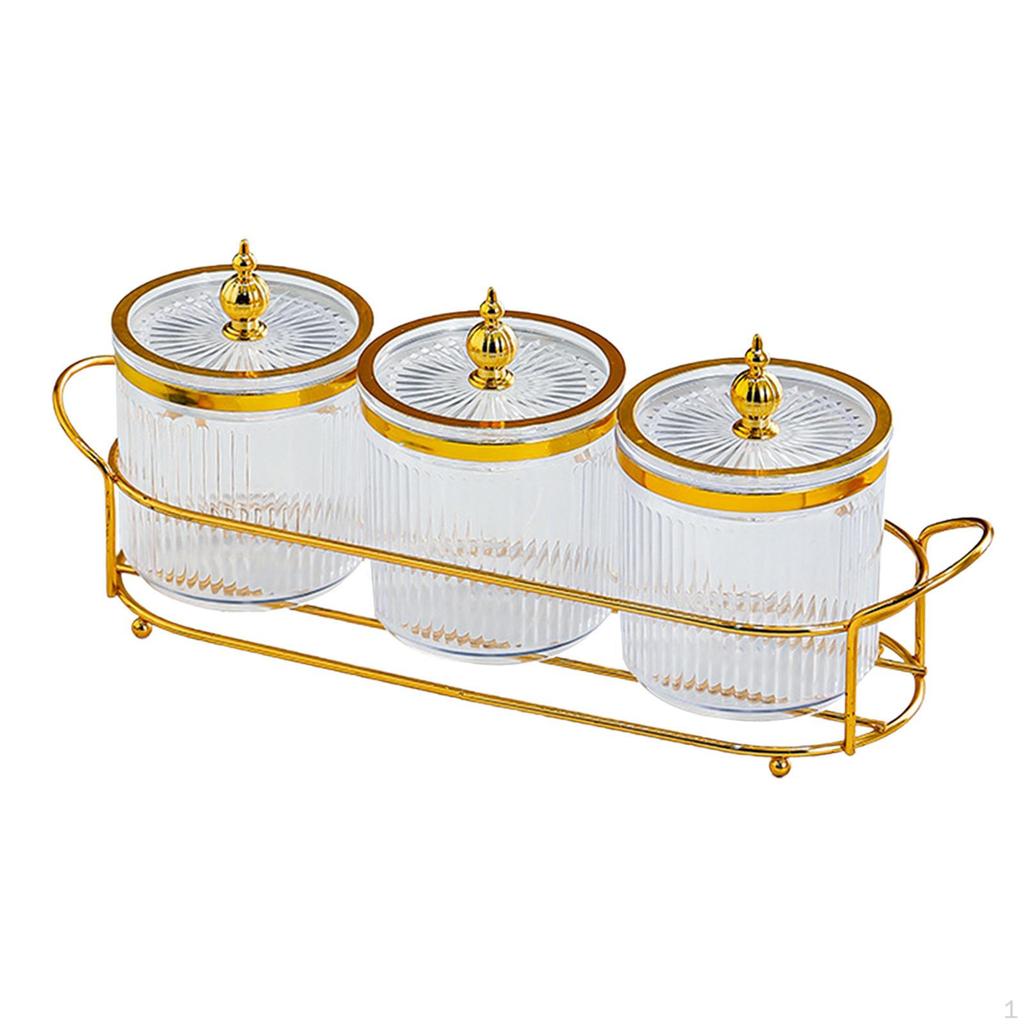 Dry Fruit Tray with Lid Appetizer Serving Plate Food Storage Container Snacks Dish Divided Nut Bowl