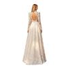 Abito da Sposa in Pizzo Francese 1011 Nuovo Sposa Atmosferico Semplice Premium Manica Lunga Estiva Piccolo Strascico Vestito Vestito
