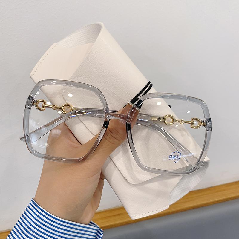 Dámske nové nadrozmerné štvorcové okuliare proti modrému svetlu na krátkozrakosť pre mužov Gafas Myopia 0 až -4.0 Plastové okuliare na krátkozrakosť