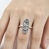 New Creative Butterfly Lady Shield Ring, Simple and Versatile Fashion Hand Jewelry