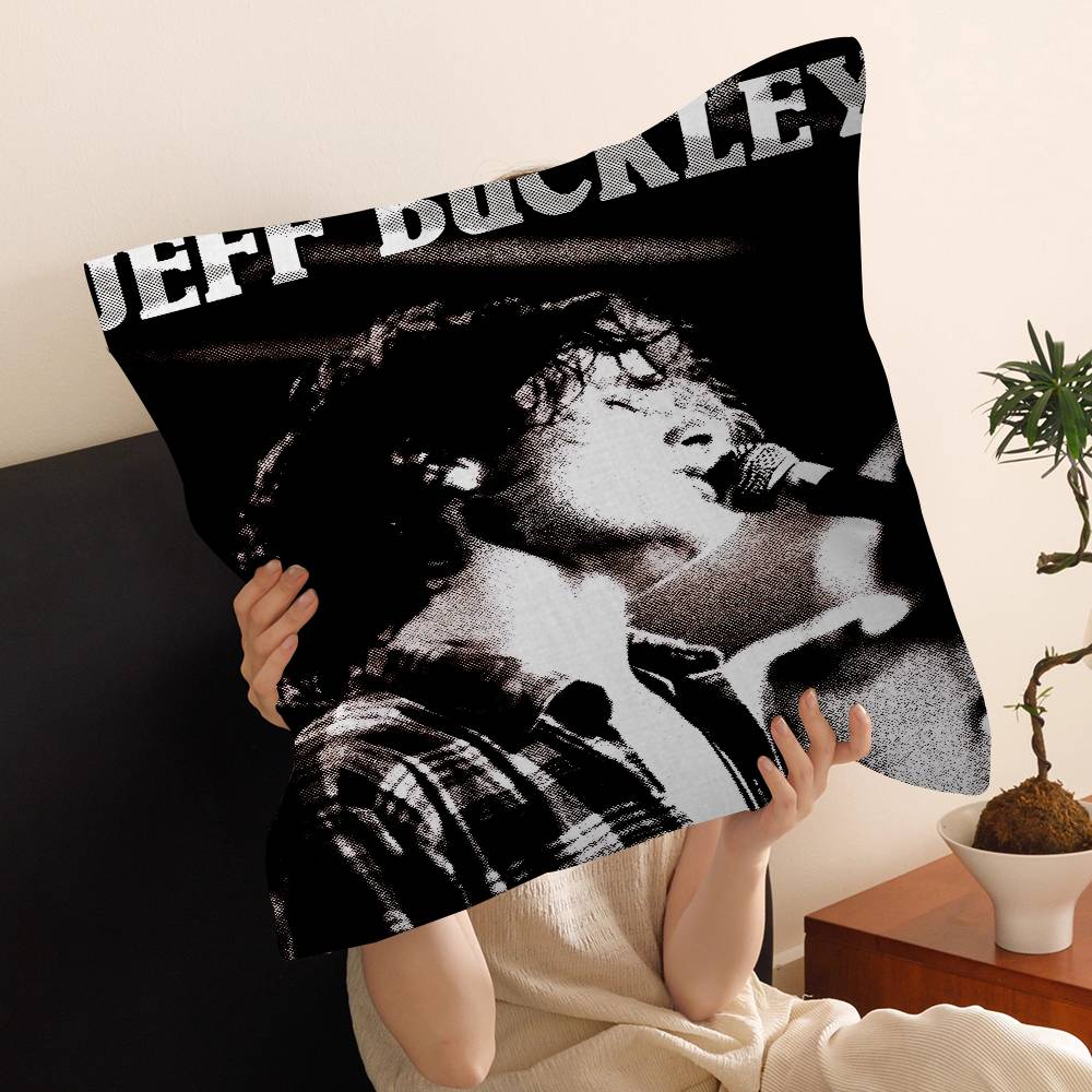 Jeff Buckley Singer Cushion Cover Pillowcase Upholstery Sofa Throw Pillow Home Decor Pillowcas