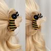 [Adorable Bee Hair Claw] New High-Quality Hair Claw, Creative Cute Half-Updo Hairpin, Bun Clip, Adorable Bee Hair Claw Accessory