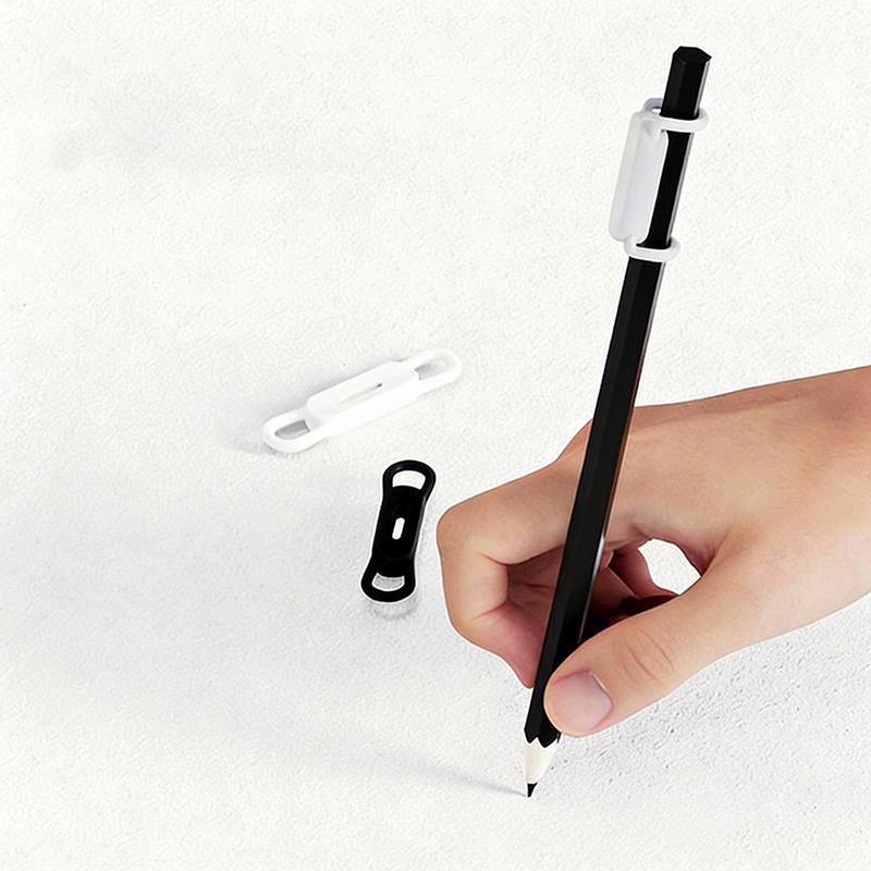 Magnetic Pen Holder Silicone Pencil Holders Adjustable Pen Pencil Holder Sticker For Refrigerator Whiteboards Marker Organizer