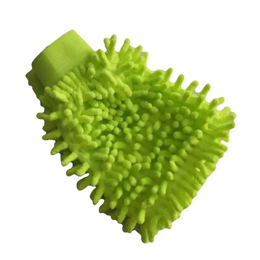 Car Wash Special Gloves Double-sided Coral Insect Car Cleaning Gloves Plush Bear Paw Car Cleaning Tools Chenille Supplies