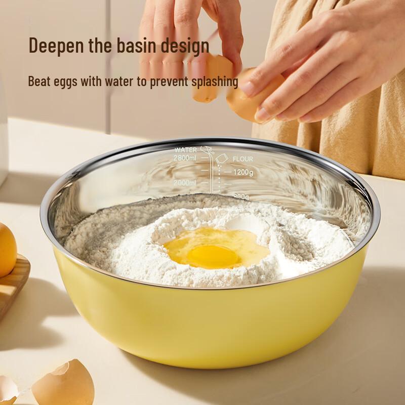 COOKER KING 24cm 3-Layer 304 Stainless Steel Multi-Purpose Mixing Bowl