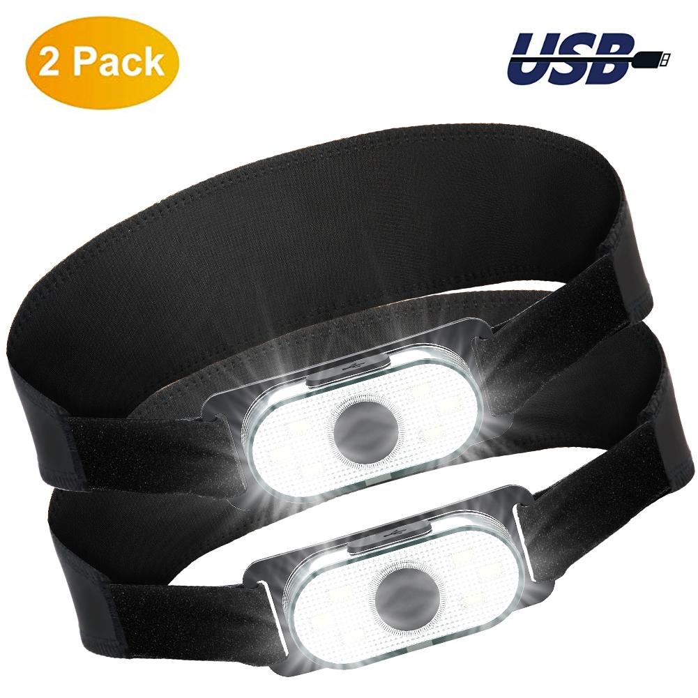 

LED Rechargeable HeadlightTwo pack