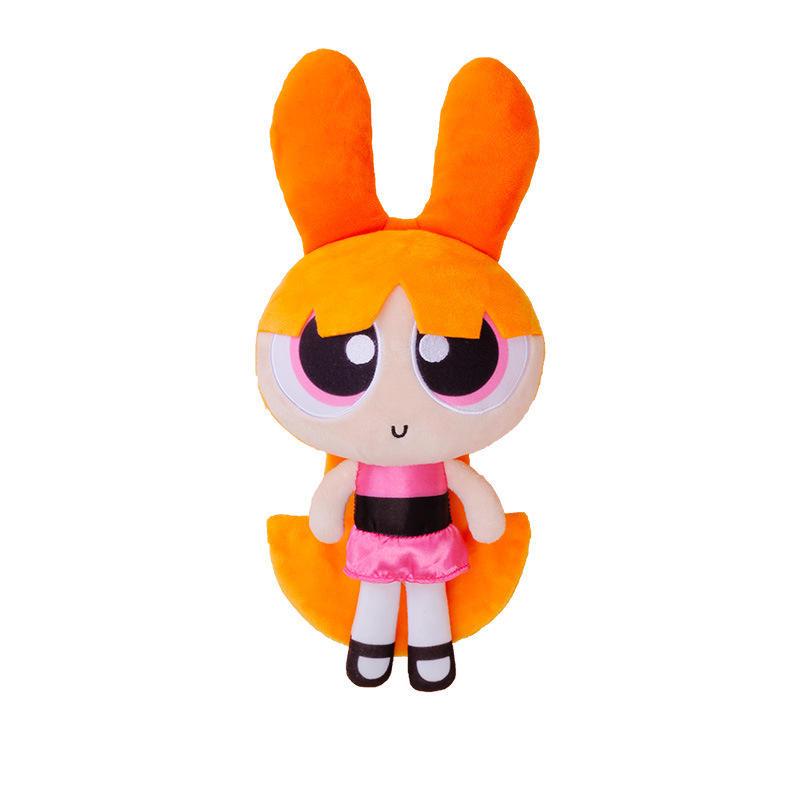 Powerpuff Girls Plush Keychain: Cute Bubbles & Buttercup Stuffed Doll - Girlish Heart Birthday Gift.
