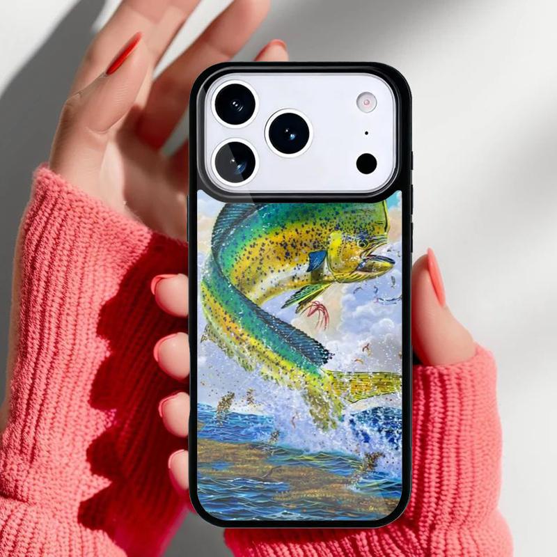 Mahi gamefish Phone Case for iPhone 17 16 15 14 13 Pro Max Back Cover for 12 11 Pro Coque