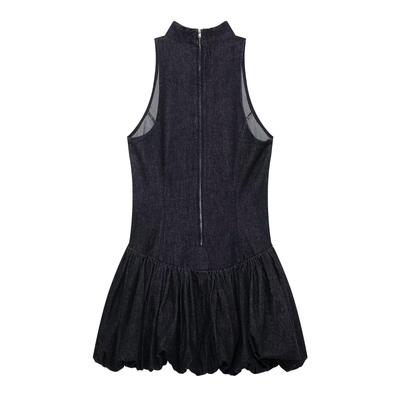 TAOP&ZA Damen Frühjahr 2026 Ärmelloses Ballon-Denim-Kleid