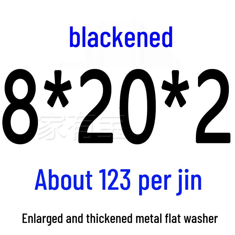 Round Blackened Thickened Metal Washer (M4-M16)