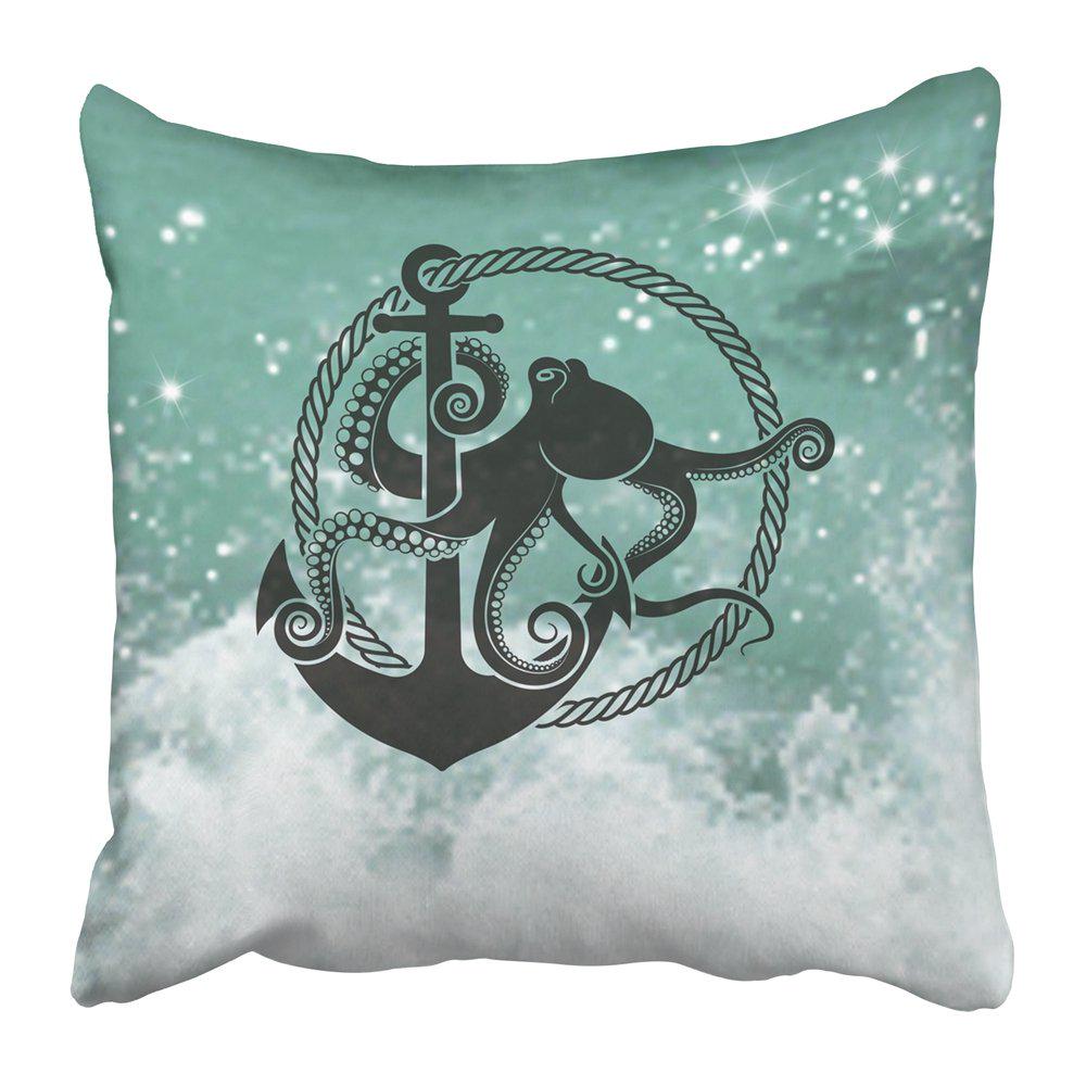 Buy Black Rope Symbol of Octopus with Anchor On the Sea Ship Underwater ...