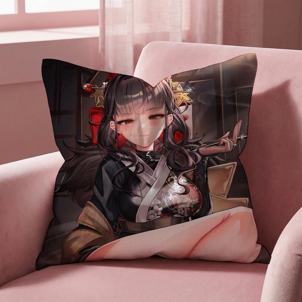 N-NIKKE Goddess of V-Victory Cushion Cover Multi-Scene Pillow Cover for Home & Car - Reversible, Soft & Durable for Daily Use