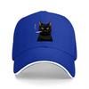 Black Cat Embroidered Baseball Cap Classic Style Adjustable Hat for Men and Women Fashionable Design with Cute Animal Print