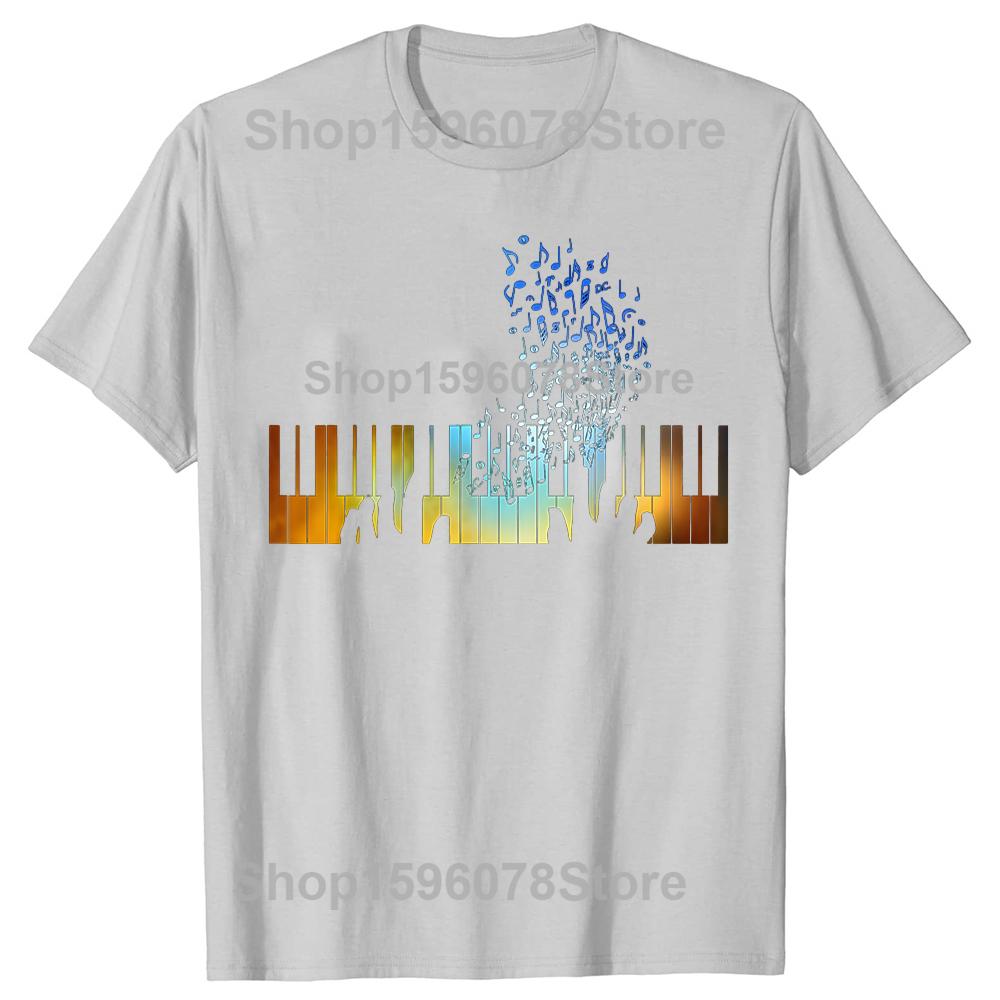 Funny Piano Keyboard Pianist 100 Cotton Tshirts Men Womens Fashion Casual Tshirt Loose Oversized Streetwear T Shirt