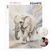 Elegant Elephant Pearl Kit 5D DIY Round Rhinestone Art for Adults Relaxing Handmade Wall Decor Holiday Gift Frameless