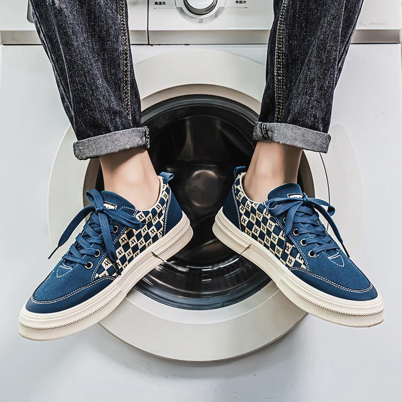 Fashion High Quality Men's Shoes 2025 New Spring Korean Version Trendy Versatile Breathable Niche Casual Sports Canvas Board Shoes