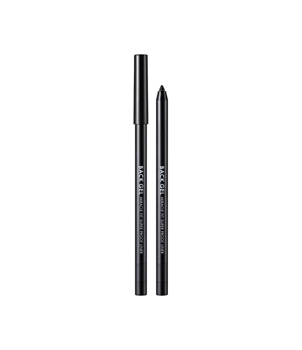 Back Gel Miracle Fit Superproof Liner 01 True Black