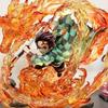 Demon-Slayer Anime Figure Ghost Destroyer Blade Big Figure Nine Styles In The Picture Tide Play Anime Ornament Birthday Gift