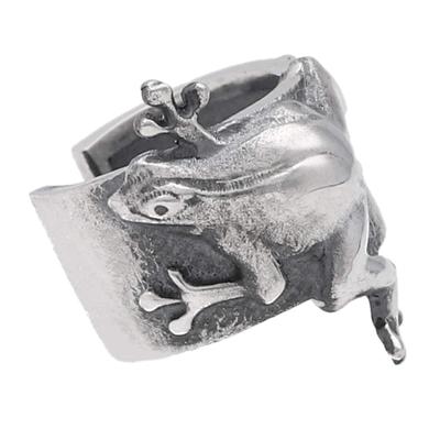 Shinjuku Ginnokura Frog Prata Punho de Orelha 1 Peça Orelha Única Prata 925 Punho de Orelha Punho de Orelha Clipe de Orelha Brincos Sem Furo Masculino