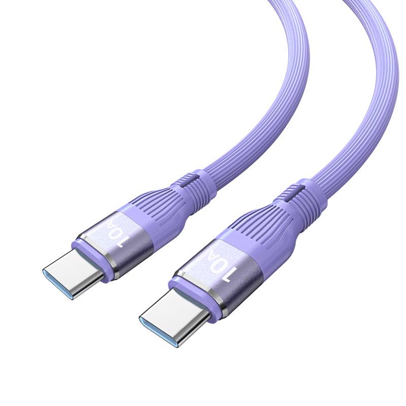 120W Dual Type-C Fast Charging Cable for Apple, Xiaomi, and Vivo (10A)